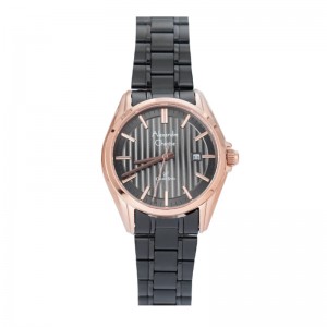 Alexandre Christie AC 8686 Rosegold Black Lady LDBBRBA